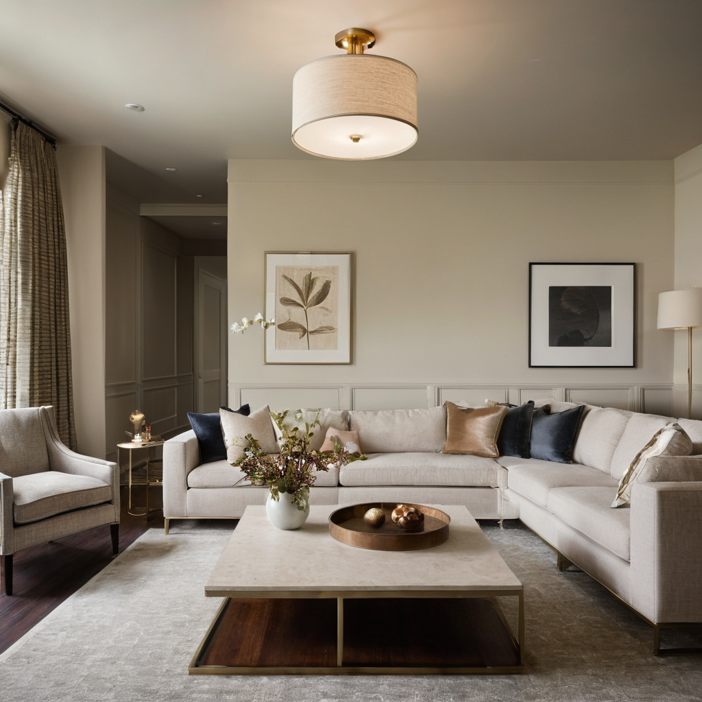 Side tables, coffee tables, consoles, and lighting make living room decor ideas functional interior planning detail